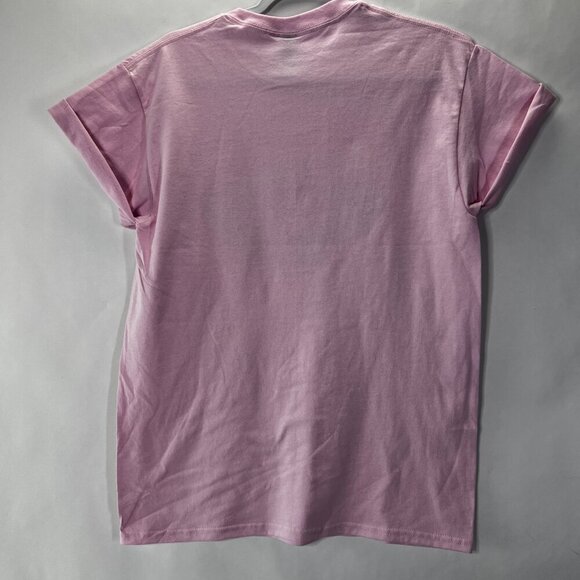 Lux Sequins Evil Eye Pink T-Shirt 100% Cotton Women's Size M - Picture 3 of 5